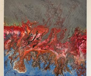 Über Mich the wedding of fire and sea 40x40