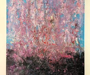 Über Mich the cry that scarred the dark (structured surface with deliberate incisions) 70x90